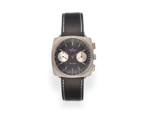 A Chrome Plated Chronograph Wristwatch, signed Breitling, model: Top Time, ref: 2007, circa 1968, (calibre Valjoux 7730) leve