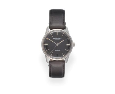 A Stainless Steel Automatic Centre Seconds Wristwatch, signed International Watch Co, Schaffhausen, circa 1963, (calibre 854)