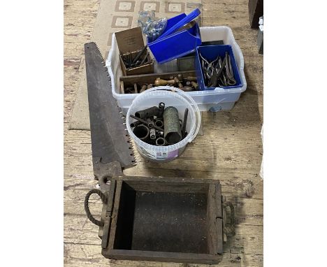 A job lot of vintage tools and accessories.  No shipping 