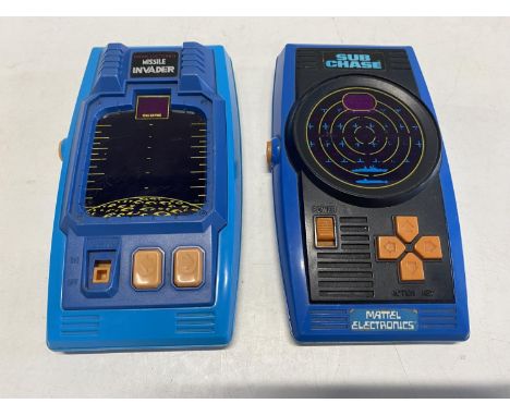 Two vintage handheld electronic games. (untested) 