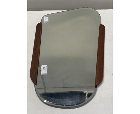 A vintage mid century mirror. 55cm long.  No shipping 