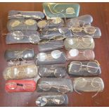 A collection of spectacles,