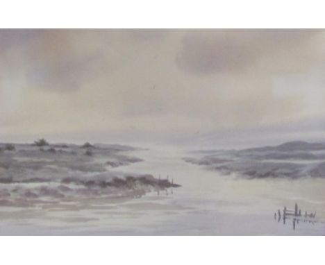 A collection of Four watercolours by William WheelerTogether with three watercolours by E McAteer, a Brian Hammersley waterco