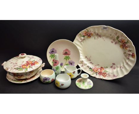 Ceramics - E Radford hand painted pottery; Royal Doulton Sherborne