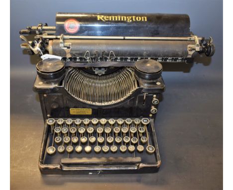 A Remington Standard typewriter, retailed by Apex Typewriter Service, Nottingham, c.1930