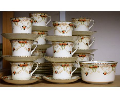 A Victorian Melba China part tea set