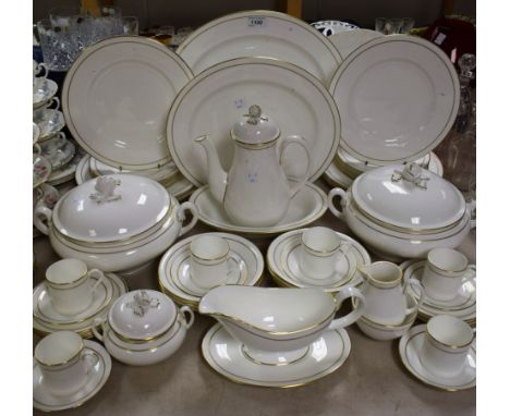 A Royal Worcester Contessa dinner and coffee set for six comprising dinner plates, salad plates, side plates, bowls, vegetabl