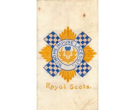ANSTIE, Regimental Badges, Royal Scots, colour variations (yellow/light blue &amp; gold/dark blue), very scarce (unrecorded i