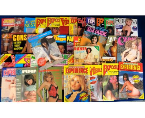 Glamour magazines, a collection of approx. 40 small format adult glamour magazine, 1980's onwards, various titles including C