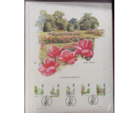 Stamps, GB QEII collection of First Day Cover Lithographs, limited edition 7154 of 9500, 1980-83 housed in fitted box. (24)