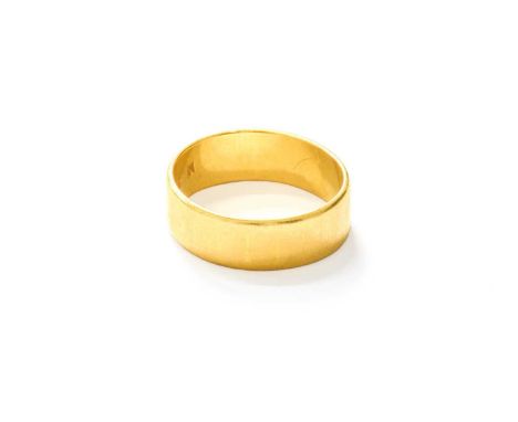 A 22 Carat Gold Band Ring, finger size L1/2Gross weight 5.5 grams.