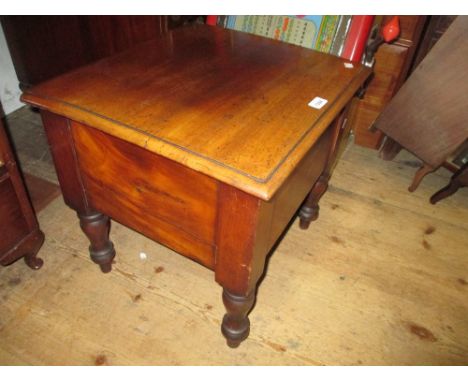 19th Century mahogany box commode
