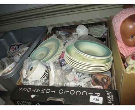 Quantity of various Portmeirion Key pattern items and a small quantity of Susie Cooper dinner ware