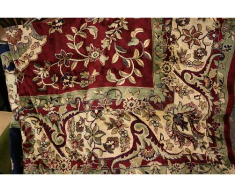 Tabriz style carpet having red ground, 2.8m x 2m