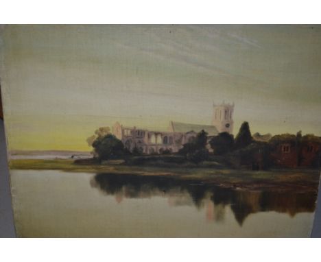 Pair of unframed oils on canvas and a quantity of framed and unframed pictures including watercolour, etching etc.