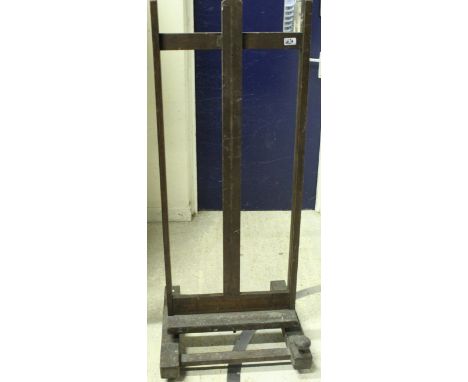 A vintage wooden artist's easel