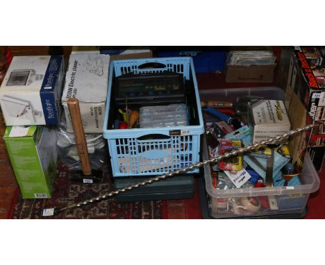 A good collection of various tools and iron mongery etc.