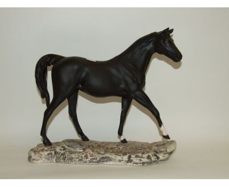 A Beswick horse, Nightshade, black, 2471, matt