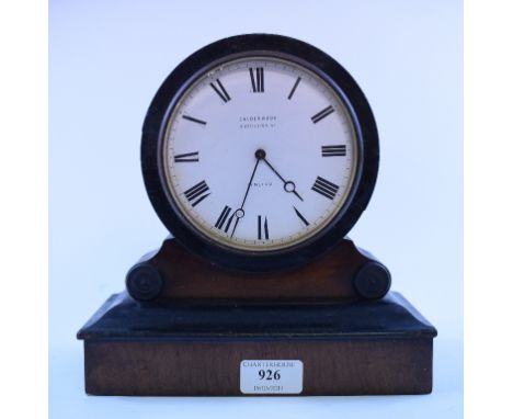 A Calderwood of Pimlico mantel clock, with an 11 cm Roman numeral dial    Condition report  Report by GHNo key or pendulum