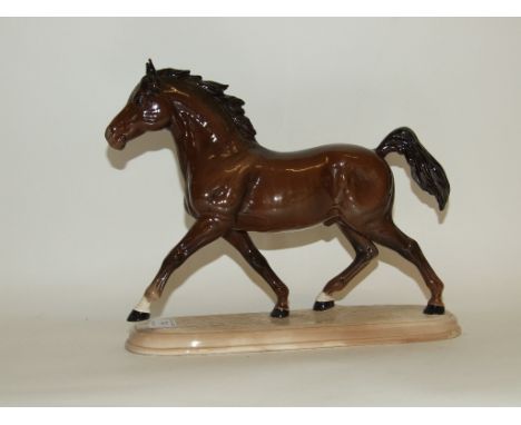 A Beswick Arab Stallion, brown, 2242, gloss   Condition report  Report by NGNo visible damage or repair.  Round Beswick stamp