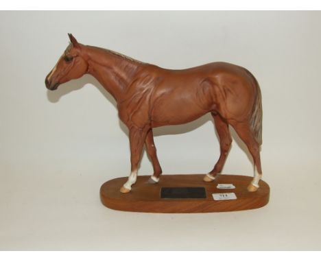 A Beswick Connoisseur Racehorse, Grundy, 2558, matt