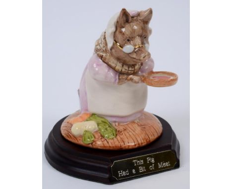 A Beswick Beatrix Potter limited edition tableau, This Pig Had a Bit of Meat, 429/1500, BP-9c, boxed with certificate and dis