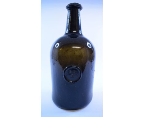 A 19th century wine bottle, with a seal, IBB, 23.5 cm high   Condition report  Report by GHNo obvious damages.  