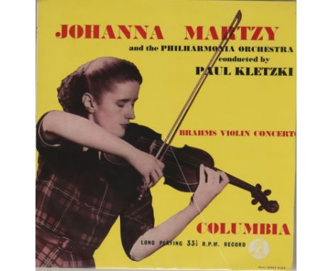 33CX 1165 - JOHANNA MARTZY - BRAHMS VIOLIN CONCERTO, OP. 77 - UK ED1 LP. A name that needs little introduction now - here we 