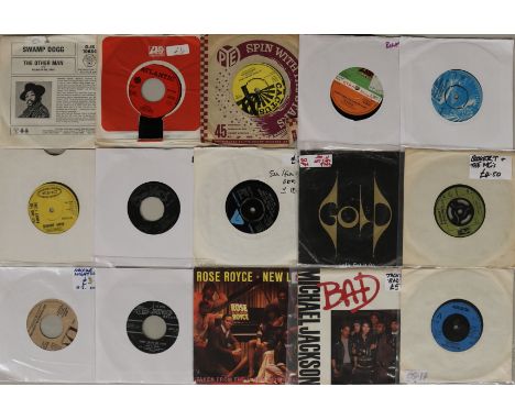 SOUL/FUNK/DISCO 7". Stirrin' collection of around 120 x 45s. Expect movers from the likes of Swamp Dogg, Clarence Carter, Jud