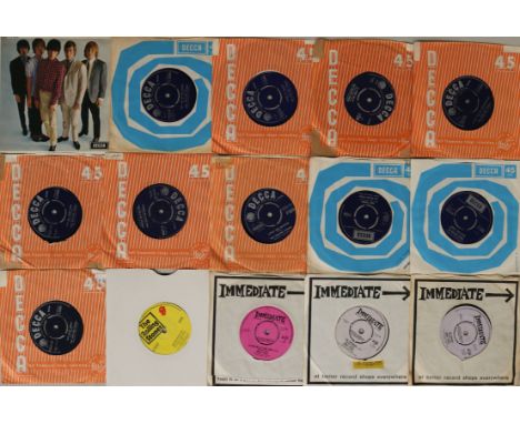 ROLLING STONES/THE WHO/SMALL FACES - 7". Rockin' on with 24 x essential 45s (12 Stones, 6 each Who and Small Faces). The Who 