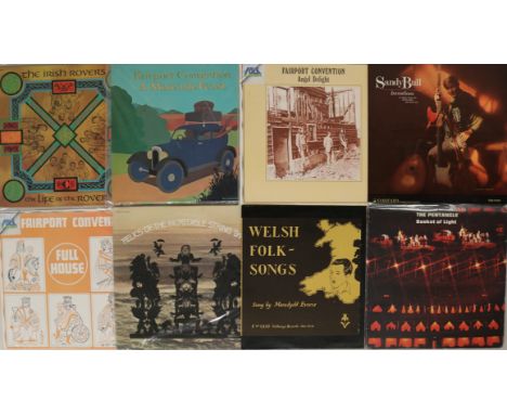 FOLK LPs. Lovely selection of 34 x Folk LPs. Artists/titles include Meredydd Evans - Welsh Folk Songs (Folkways FW 6835), San