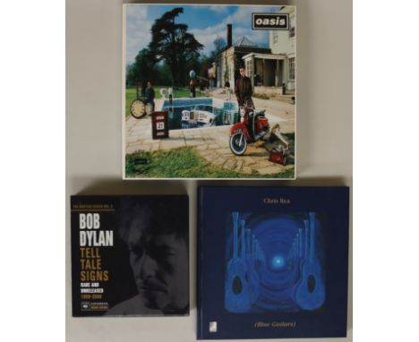 CD BOX SETS - OASIS/BOB DYLAN/CHRIS REA. 3 x luxurious CD sets. Titles are Oasis - Be Here Now (CRECD 219 fan club edition is