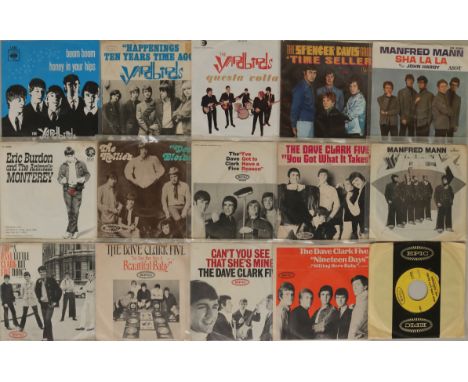 7" - 'BRITISH INVASION'. Fantastic collection of over 100 x (mainly US issue) 45s from those plucky young Brits! Artists/titl