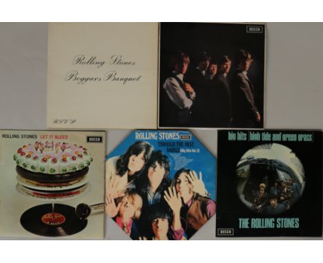 THE ROLLING STONES - UK DECCA 'UNBOXED' LPs. Cracking and well presented selection of 5 x early UK pressing LPs. TItles are B