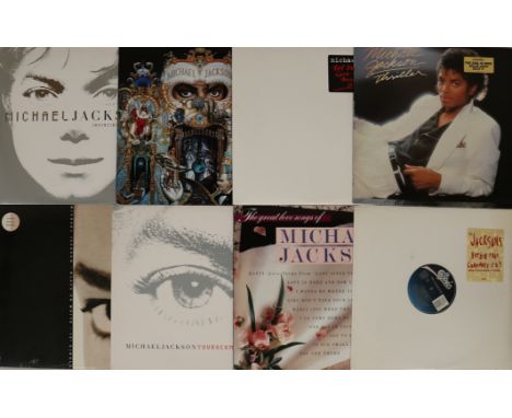 MICHAEL JACKSON. Retrospective look at Jackson's career with this lovely selection of 19 x 12" and LPs. Titles include Invinc
