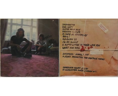 HUMBLE PIE. Great pack of the 1st 2 studio LPs, both original UK Immediate pressings. Titles are As Safe As Yesterday Is (IMS