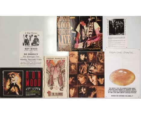 ROLLING STONES POSTERS. 27 posters, mostly promotional issue for Stones solo projects and albums.