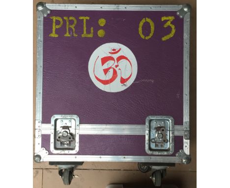 PORL THOMPSON FLIGHT AMP or SPEAKER CASE. An original 'Packhorse' custom built and painted flightcase owned and used by Porl 