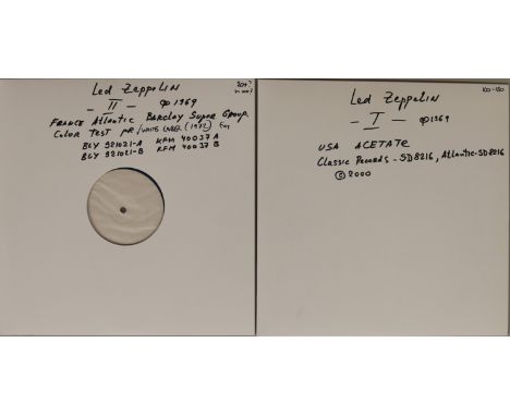 LED ZEPPELIN - TEST PRESSING AND ACETATE LPs. A potentially one off chance to acquire a French test pressing and US acetate o