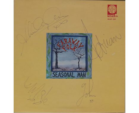 FARAWAY FOLK - SEASONAL MAN (UK ORIGINAL RALP 6029 SIGNED). The magical 1975 LP from Faraway Folk, a truly standout and much 