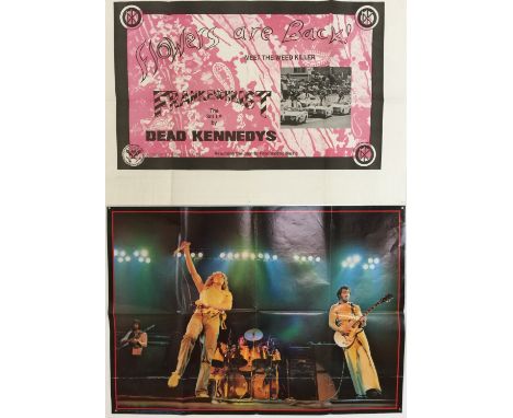 DEAD KENNEDYS/KEEF HARTLEY/THE WHO. Three folded posters to include a promo poster for The Dead Kennedys 'Frankenchrist' (35x