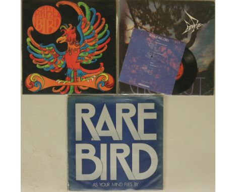 RARE BIRD. 'Epic' selection of 3 x LPs (with Epic Forest containing the original 'bonus' 7" too!) Titles are Rare Bird (UK pi