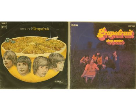 GRAPEFRUIT. Not so sour selection of 2 x original UK pressing LPs! Titles are Around Grapefruit (Stateside Dunhill stereo SSL