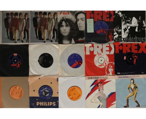 60s ARTISTS 7" - CLASSIC ROCK/MOD/BEAT. Cracking collection of over 120 x 45s with EPs. Artists/titles include T Rex inc. Rid