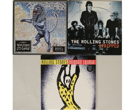 THE ROLLING STONES - 90s LPs. Excellent selection of 3 x out of print LPs. Titles are Bridges To Babylon (1997 double LP V284