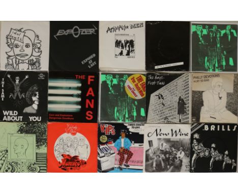 PUNK/POWER POP/NEW WAVE. A superb collection of 45 x 7" with some real DIY rarities included! Artists/titles include Idol Dea