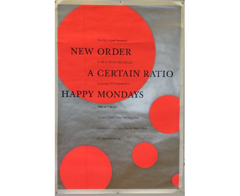 NEW ORDER GMEX POSTER. An original UK four sheet (40 x 60") poster for a New Order concert at Manchester GMex in 1988. In VF 