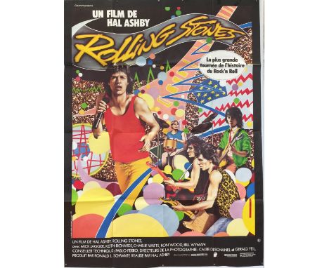 ROLLING STONES POSTERS. Three original posters to include: a folded, French issued poster promoting the 1983 release of Hal A