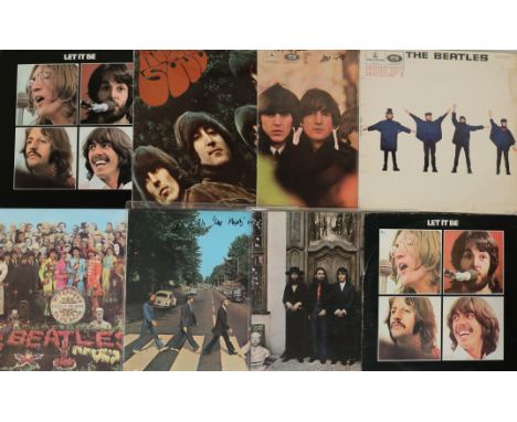 BEATLES & RELATED LPs INC ORIGINALS & OVERSEAS PRESSINGS. Mega mix of 17 x LPs including 1st UK pressings as well as hard to 