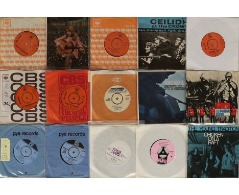 FOLK - 7" & EPs. Lovely collection of around 75 x 7" and EPs. Artists/titles/cat. numbers include Bob Dylan - Like A Rolling 